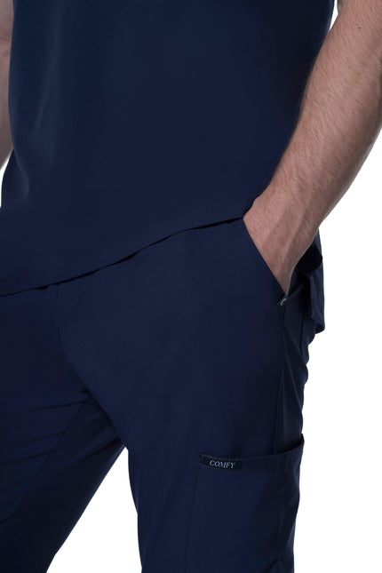 Comfy Master – Cosmo Lacivert Erkek Tek Kargo Pantolon Medikal Üniforma - Comfy Master Outlet