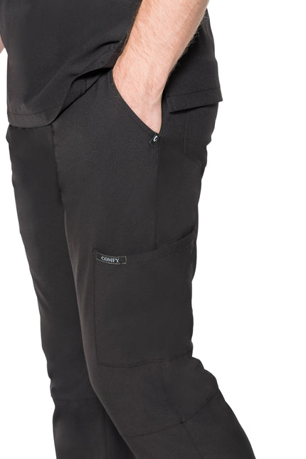 Comfy Master – Cosmo Siyah Erkek Tek Kargo Pantolon Medikal Üniforma - Comfy Master 2025