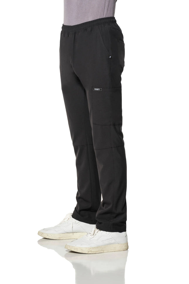 Comfy Master – Cosmo Siyah Erkek Tek Kargo Pantolon Medikal Üniforma - Comfy Master Outlet