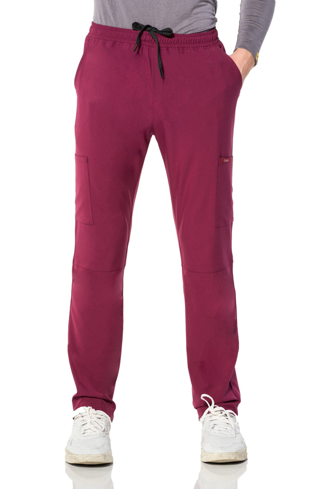 Comfy Master – Cosmo Vişne Erkek Tek Kargo Pantolon Medikal Üniforma - Comfy Master Outlet