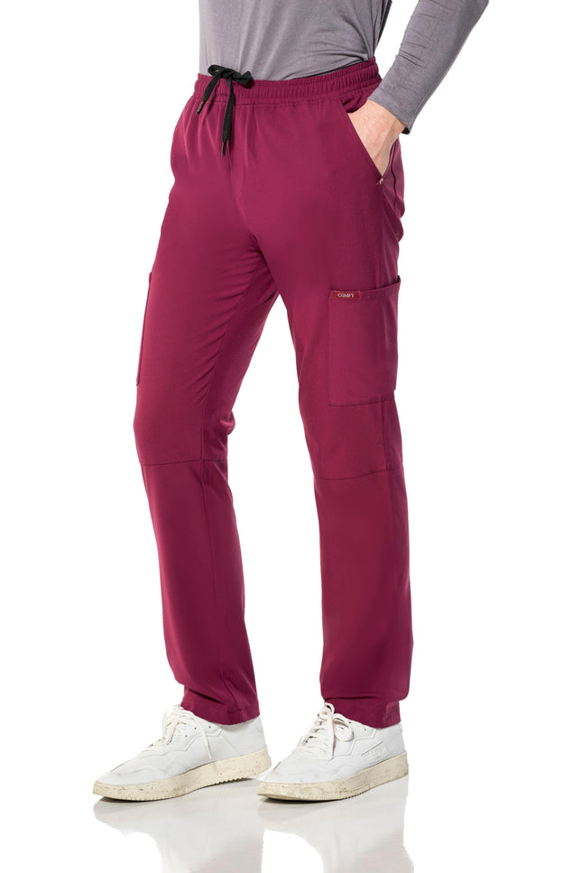 Comfy Master – Cosmo Vişne Erkek Tek Kargo Pantolon Medikal Üniforma - Comfy Master Outlet