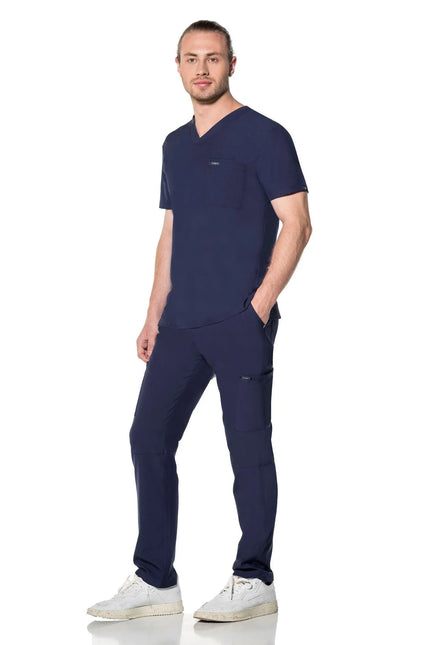 Comfy Master – Cosmo Lacivert Erkek Tek Kargo Pantolon Medikal Üniforma - Comfy Master Outlet