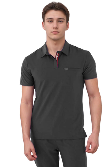 Comfy Master - Matt Erkek Siyah Erkek Medikal Üniforma Tek Üst - Comfy Master 2025