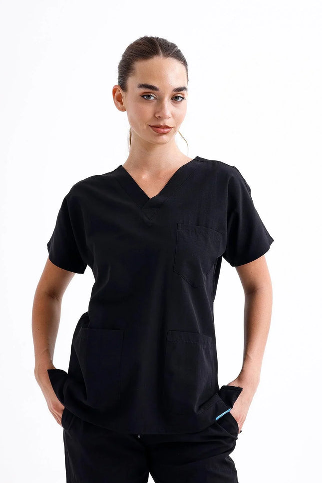 NOBBY – Unisex Basic Scrubs Takım Siyah - UNIFORM MARKET , Comfy Master , uniformmarkt.com