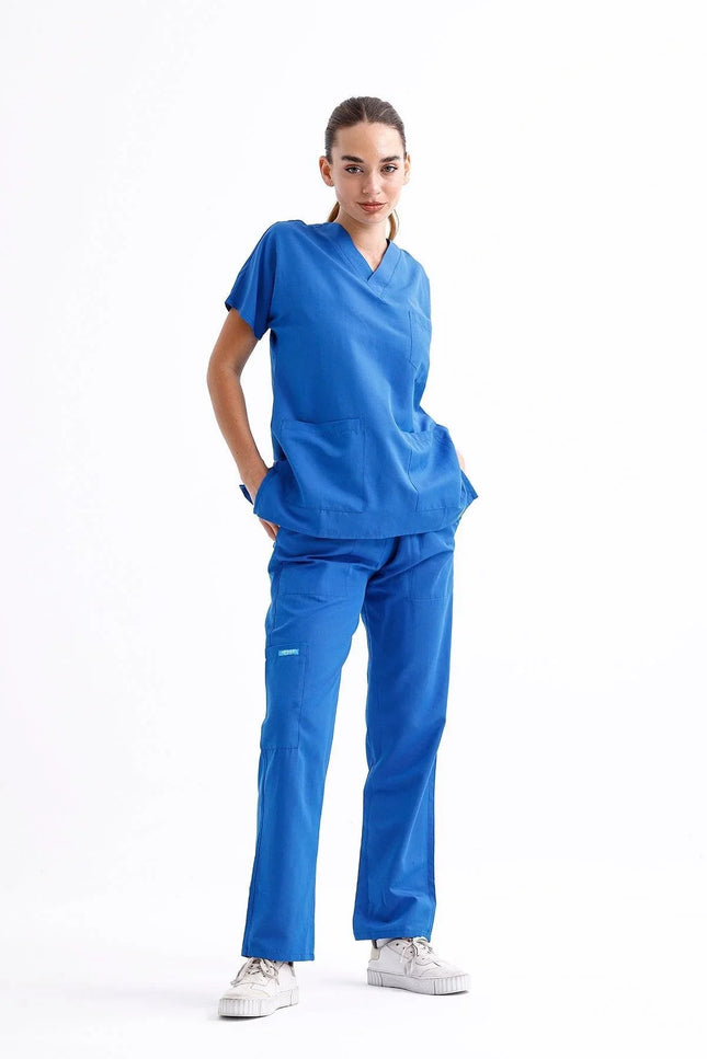 NOBBY – Unisex Basic Scrubs Takım Saks Mavi - UNIFORM MARKET , Comfy Master , uniformmarkt.com