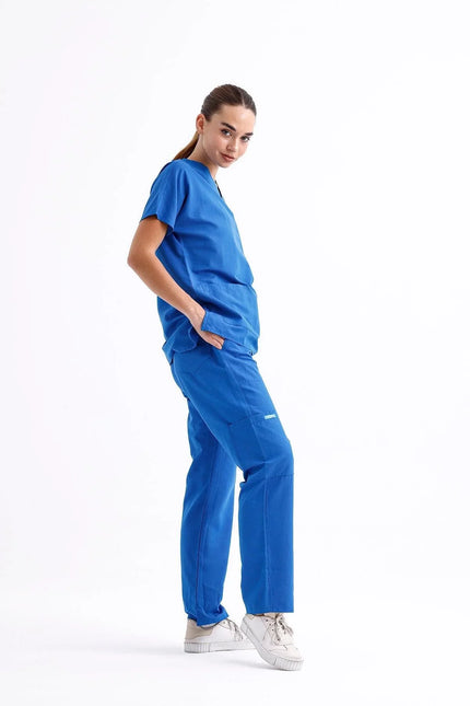 NOBBY – Unisex Basic Scrubs Takım Saks Mavi - UNIFORM MARKET , Comfy Master , uniformmarkt.com