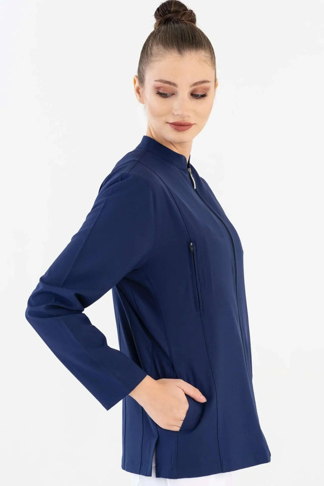 Audrey Kadın Regular Fit Tek Ceket Lacivert - Comfy Master