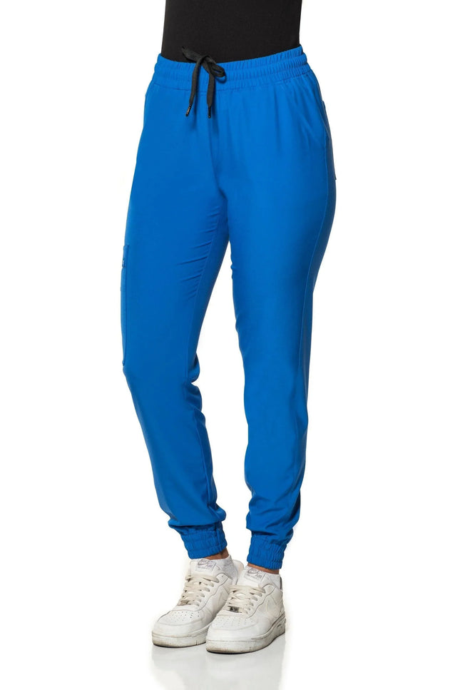 Comfy Master – Sierra Saks Mavi Kadın Kargo Jogger Medikal Üniforma Tek Alt - Comfy Master Outlet