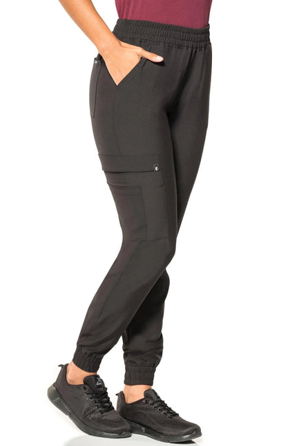 Comfy Master – Sierra Siyah Kadın Kargo Jogger Medikal Üniforma Tek Alt - Comfy Master 2025
