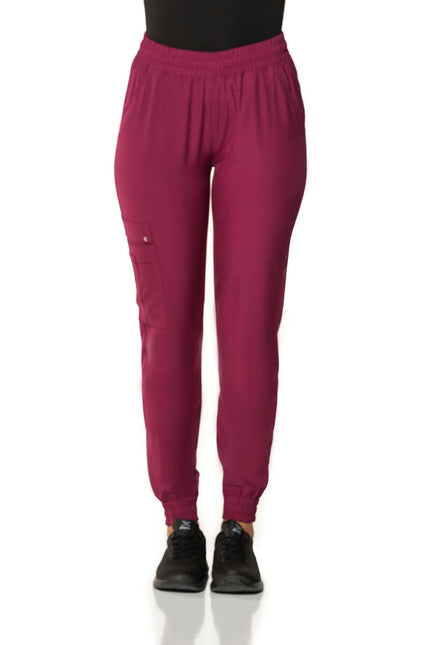 Comfy Master – Sierra Vişne Kadın Kargo Jogger Medikal Üniforma Tek Alt - Comfy Master Outlet