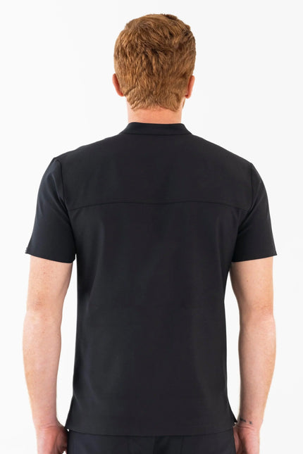 Comfy Master – Jericho Siyah Erkek Hakim Yaka Medikal Üniforma Tek Üst - Comfy Master Outlet