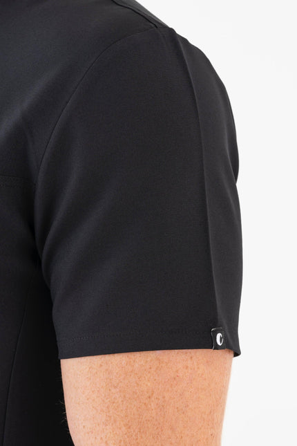 Comfy Master – Jericho Siyah Erkek Hakim Yaka Medikal Üniforma Tek Üst - Comfy Master Outlet