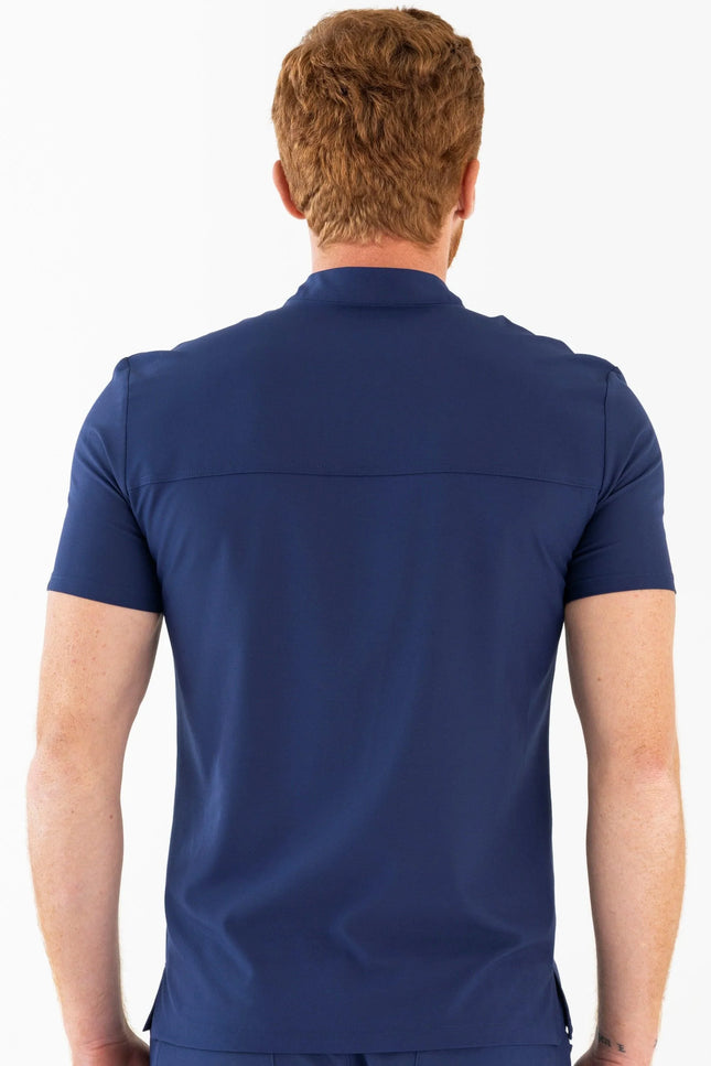 Comfy Master – Jericho Lacivert Erkek Hakim Yaka Medikal Üniforma Tek Üst - Comfy Master Outlet