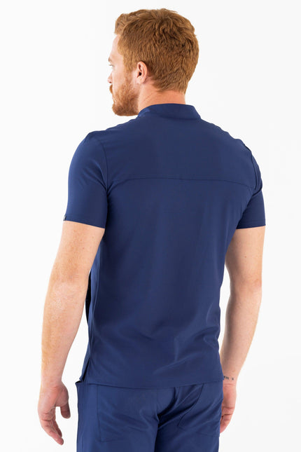 Comfy Master – Jericho Lacivert Erkek Hakim Yaka Medikal Üniforma Tek Üst - Comfy Master Outlet