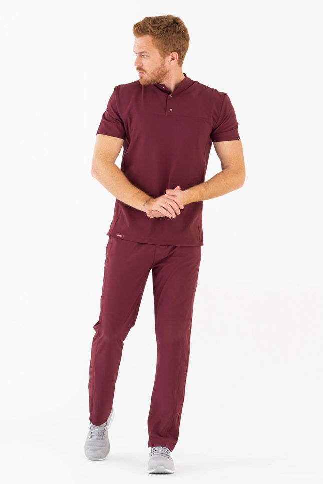 Comfy Master – Robin Bordo Erkek Medikal Üniforma Tek Alt - Comfy Master Outlet