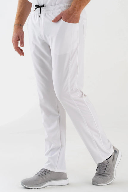 Comfy Master – Robin Beyaz Erkek Medikal Üniforma Tek Alt - Comfy Master Outlet