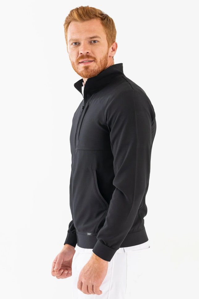 Matthew Siyah Erkek Medikal Fermuarlı Ceket - Comfy Master Outlet