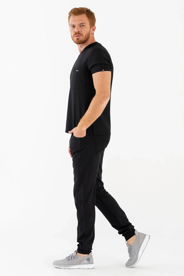 Comfy Master - Jedi Siyah Erkek Jogger Medikal Üniforma Tek Alt - Comfy Master Outlet