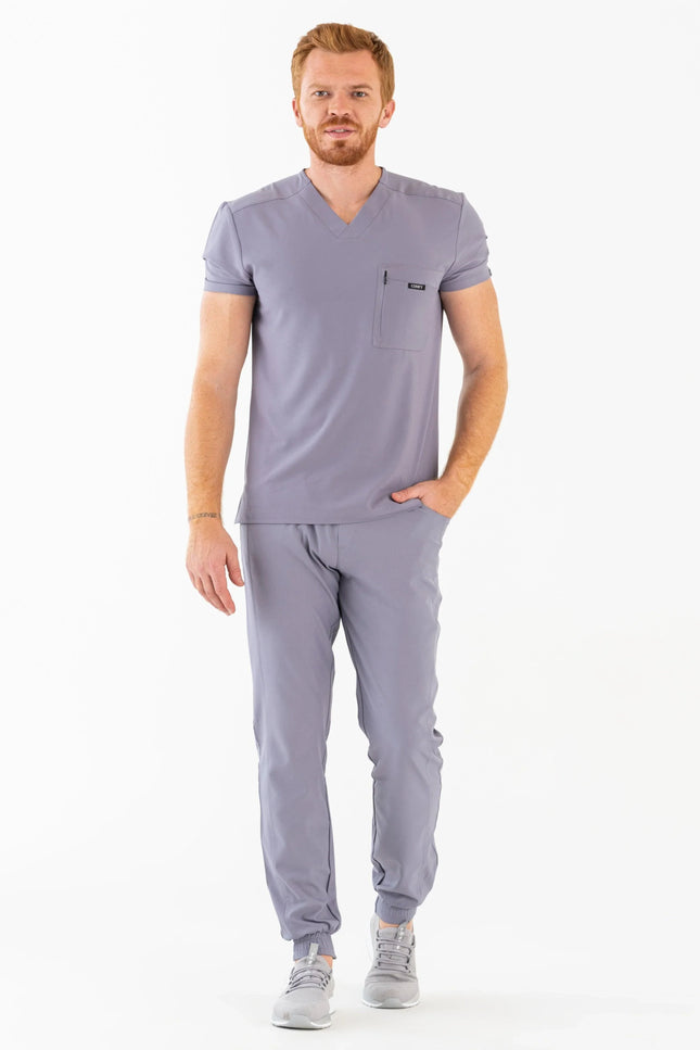 Comfy Master - Jedi Gri Erkek Jogger Medikal Üniforma Tek Alt - Comfy Master Outlet