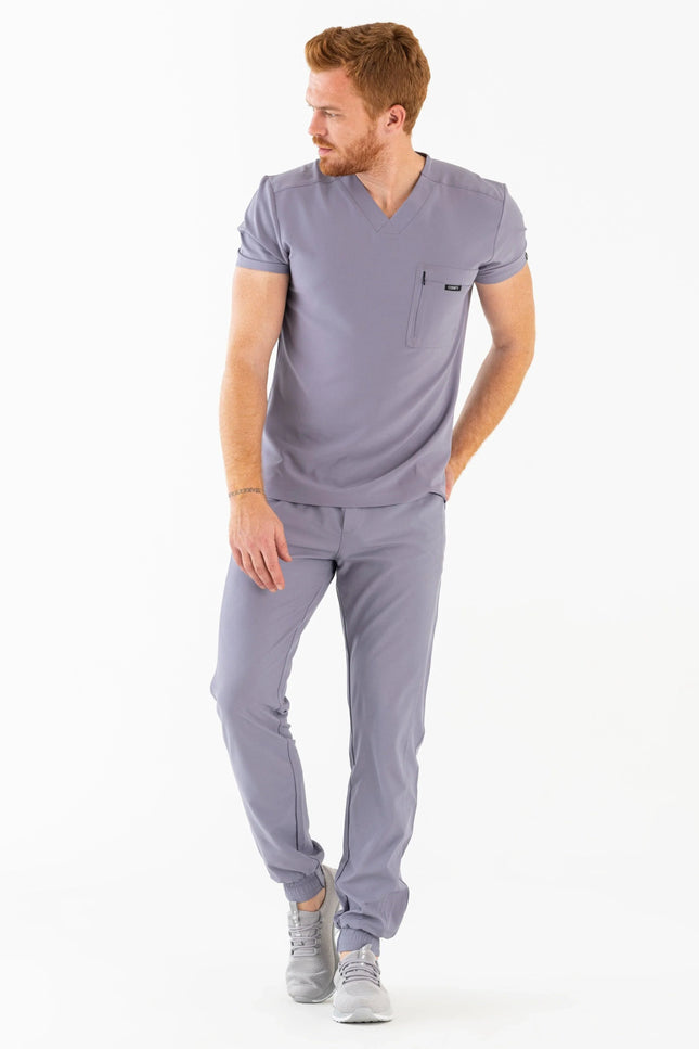 Comfy Master - Jedi Gri Erkek Jogger Medikal Üniforma Tek Alt - Comfy Master Outlet