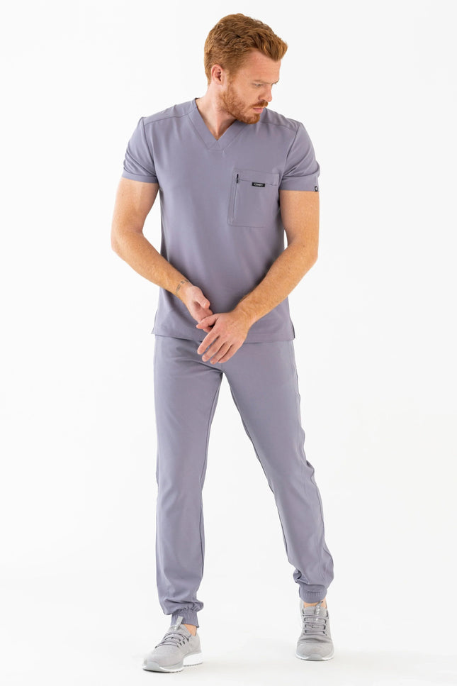 Comfy Master - Jedi Gri Erkek Jogger Medikal Üniforma Tek Alt - Comfy Master Outlet