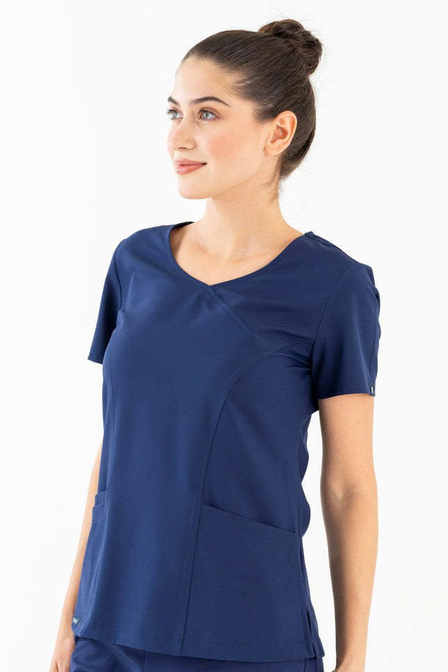 Comfy Master – Aurora Lacivert Kadın Medikal Üniforma Tek Üst - Comfy Master Outlet