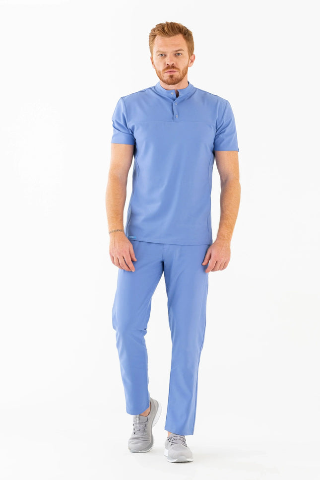 Comfy Master – Robin Açık Mavi Erkek Medikal Üniforma Tek Alt - Comfy Master Outlet