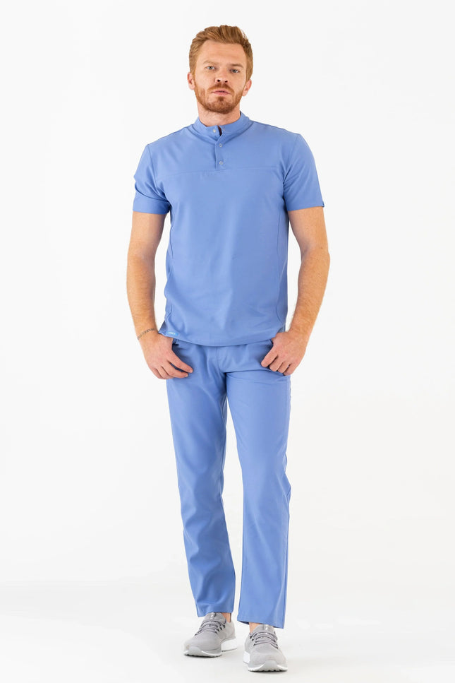 Comfy Master – Robin Açık Mavi Erkek Medikal Üniforma Tek Alt - Comfy Master Outlet