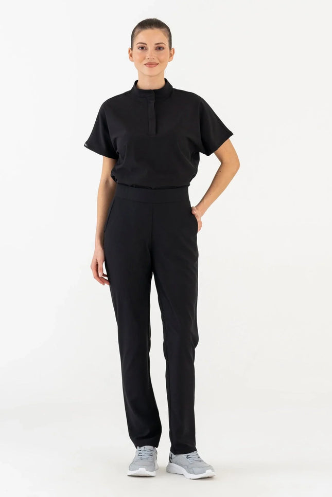 Comfy Master - İlay Siyah Kadın Medikal Üniforma Tek Alt - Comfy Master Outlet
