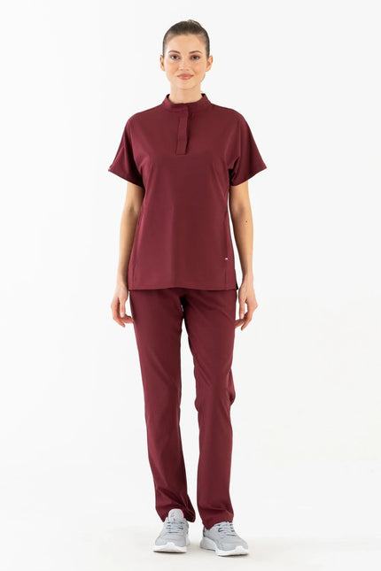 Comfy Master - İlay Bordo Kadın Medikal Üniforma Tek Alt - Comfy Master Outlet