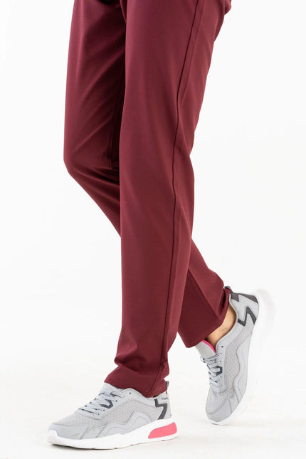 Comfy Master - İlay Bordo Kadın Medikal Üniforma Tek Alt - Comfy Master Outlet