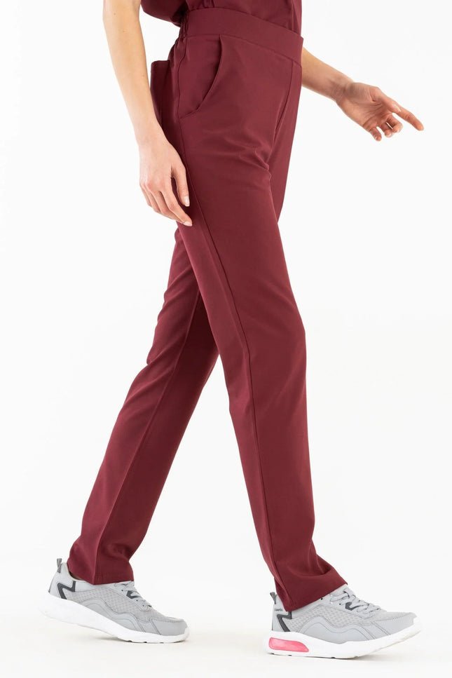 Comfy Master - İlay Bordo Kadın Medikal Üniforma Tek Alt - Comfy Master Outlet