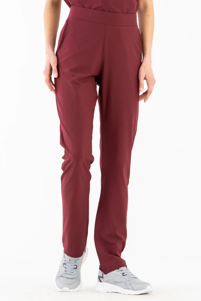Comfy Master - İlay Bordo Kadın Medikal Üniforma Tek Alt - Comfy Master Outlet
