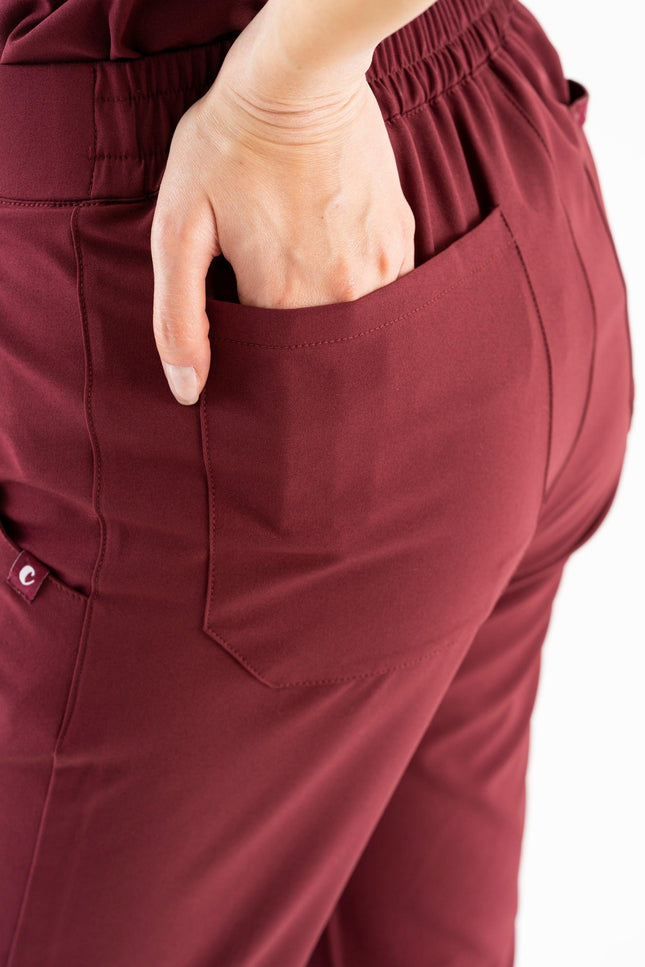 Comfy Master - İlay Bordo Kadın Medikal Üniforma Tek Alt - Comfy Master Outlet