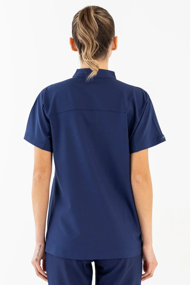 Comfy Master – Asia Lacivert Kadın Medikal Üniforma Tek Üst - Comfy Master Outlet