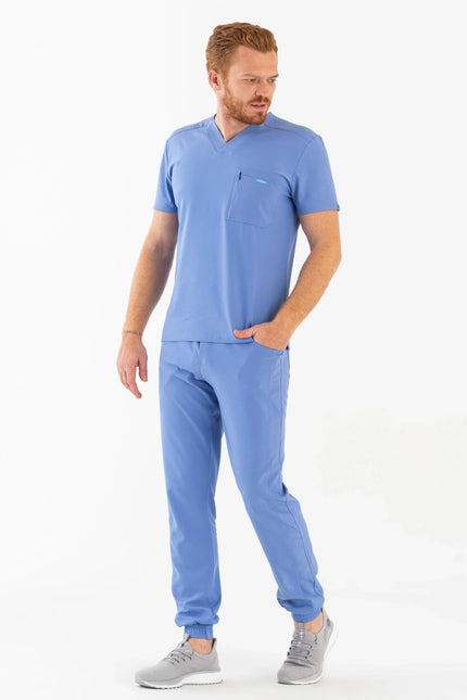 Comfy Master - Jedi Açık Mavi Erkek Jogger Medikal Üniforma Tek Alt - Comfy Master 2025