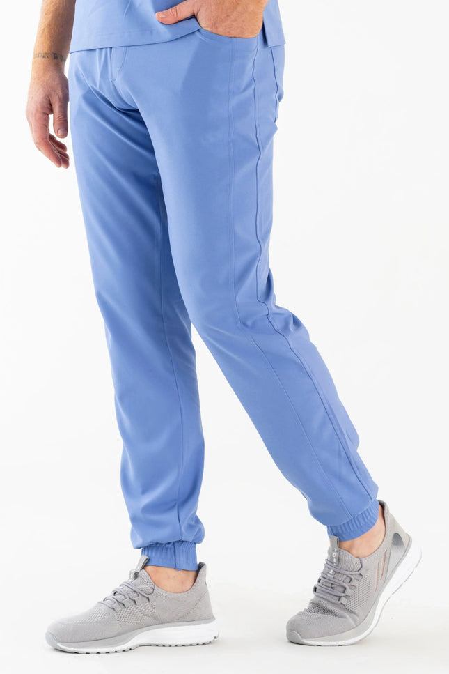 Comfy Master - Jedi Açık Mavi Erkek Jogger Medikal Üniforma Tek Alt - Comfy Master Outlet