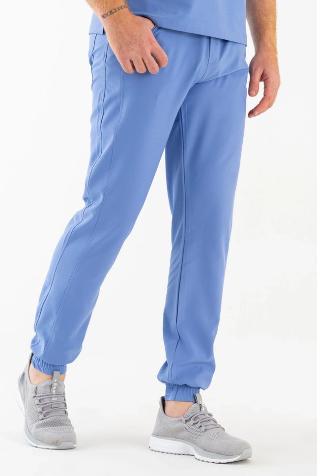 Comfy Master - Jedi Açık Mavi Erkek Jogger Medikal Üniforma Tek Alt - Comfy Master Outlet
