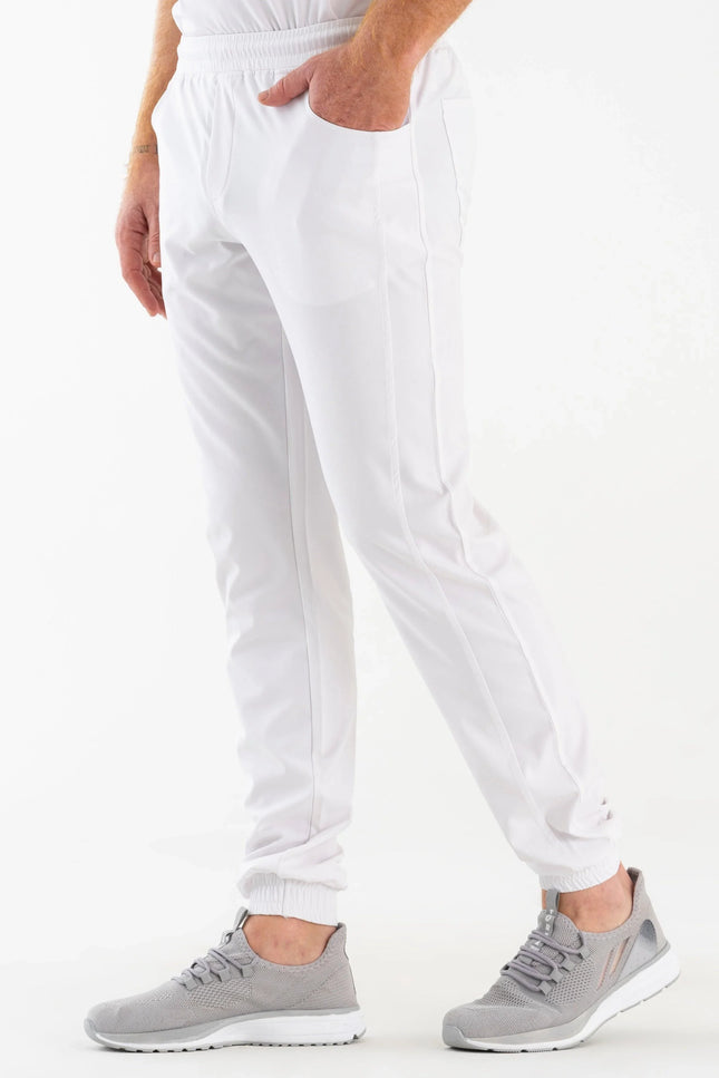 Comfy Master - Jedi Beyaz Erkek Jogger Medikal Üniforma Tek Alt - Comfy Master Outlet