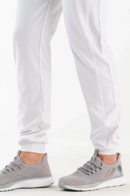 Comfy Master - Jedi Beyaz Erkek Jogger Medikal Üniforma Tek Alt - Comfy Master Outlet