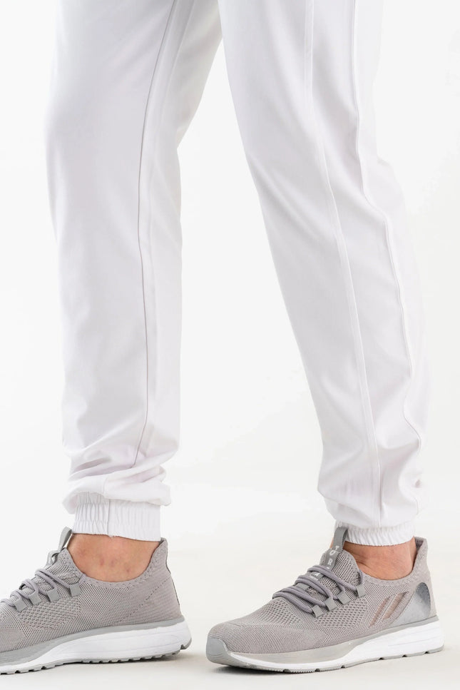 Comfy Master - Jedi Beyaz Erkek Jogger Medikal Üniforma Tek Alt - Comfy Master Outlet