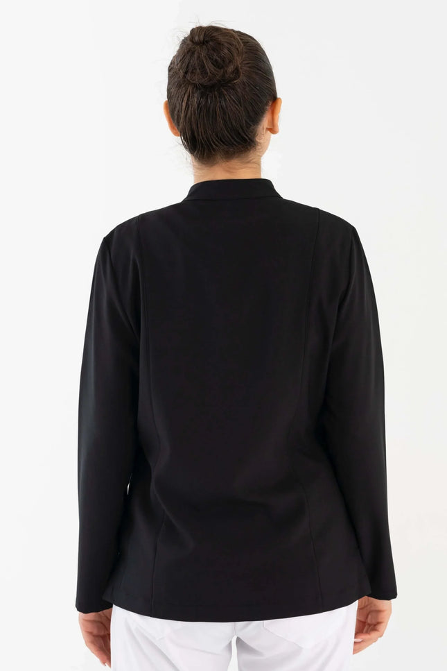 COMFY MASTER AUDREY KADIN MEDİKAL FERMUARLI CEKET - SİYAH - Comfy Master Outlet