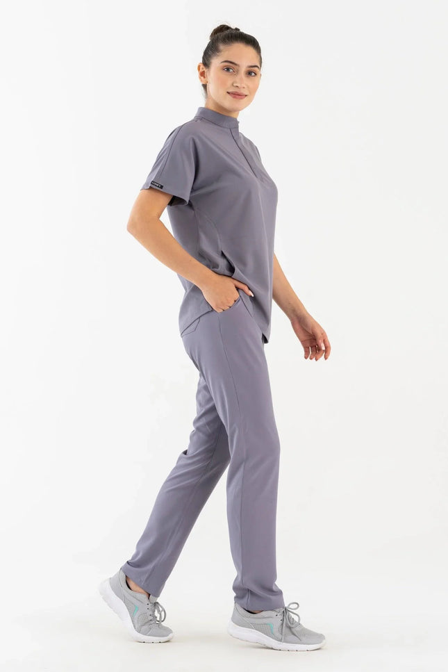 Comfy Master - İlay Gri Kadın Medikal Üniforma Tek Alt - Comfy Master Outlet