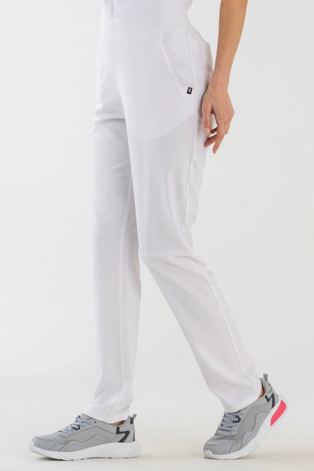 Comfy Master - İlay Beyaz Kadın Medikal Üniforma Tek Alt - Comfy Master Outlet