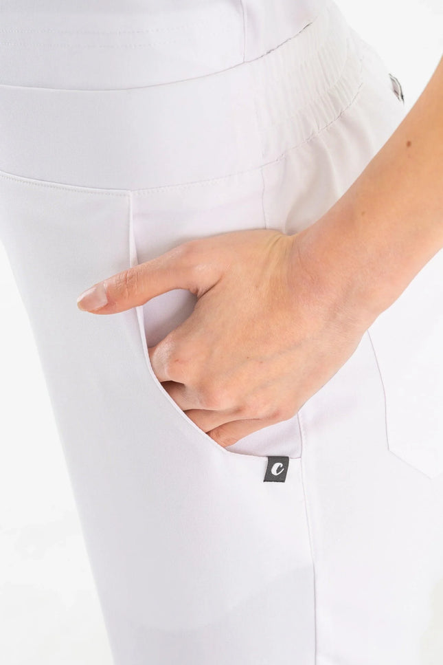 Comfy Master - İlay Beyaz Kadın Medikal Üniforma Tek Alt - Comfy Master Outlet