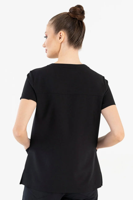 Comfy Master – Victoria Siyah Kadın Medikal Üniforma Tek Üst - Comfy Master Outlet