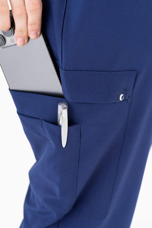 Comfy Master – Sierra Lacivert Kadın Kargo Jogger Medikal Üniforma Tek Alt - Comfy Master Outlet
