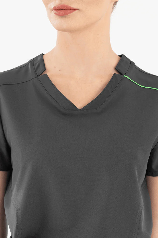 Comfy Master – Victoria Antrasit Kadın Medikal Üniforma Tek Üst - Comfy Master Outlet