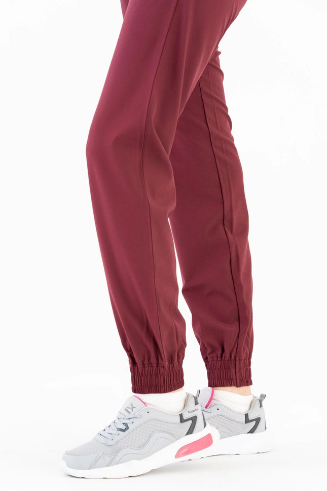 Comfy Master – Sierra Bordo Kadın Kargo Jogger Medikal Üniforma Tek Alt - Comfy Master Outlet