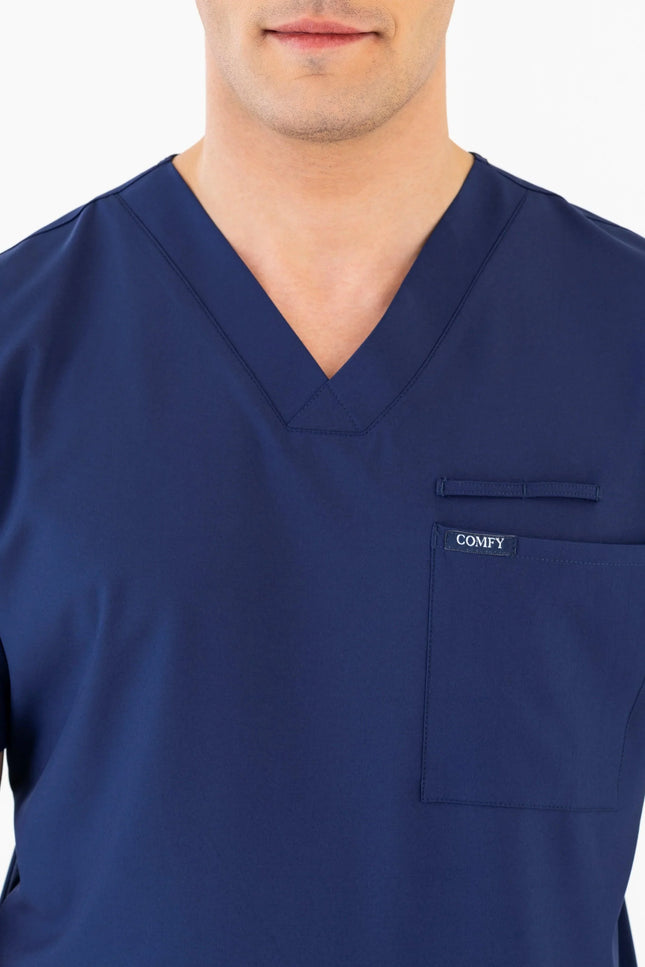 Comfy Master - Astra Erkek Lacivert Erkek Medikal Üniforma Tek Üst - Comfy Master Outlet